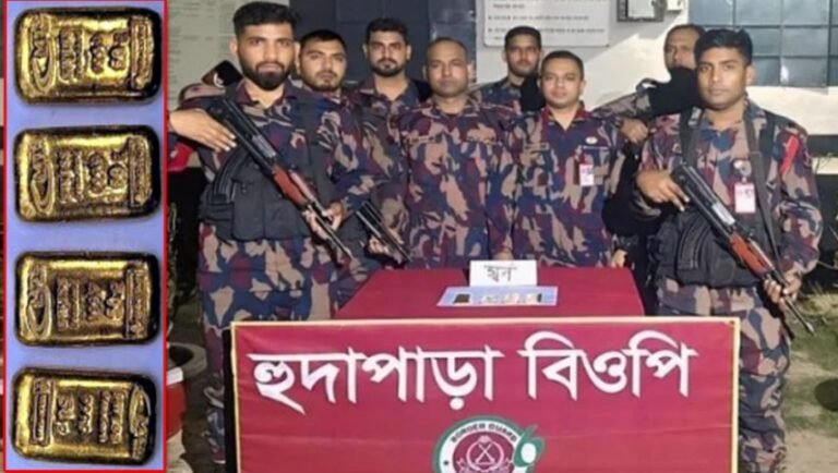 পরিত্যক্ত গোয়ালঘর থেকে প্রায় দুই কোটি ৮৪ লাখ ৩০ হাজার টাকার সোনার বার উদ্ধার