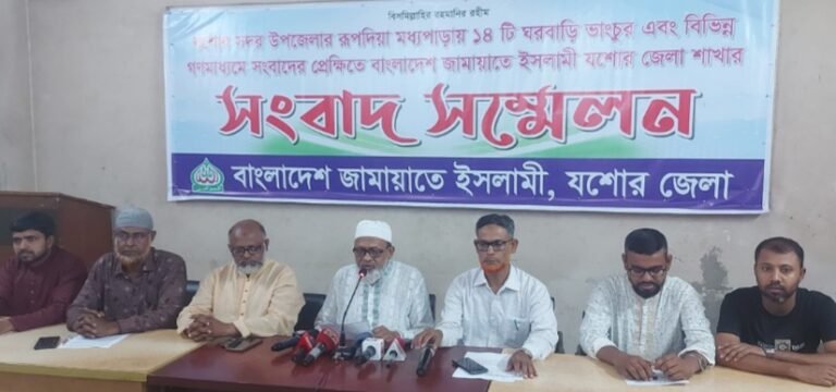 যশোরে ঘরবাড়ি ভাঙচুরের ঘটনাটি জামায়াতকে রাজনৈতিকভাবে হেয় প্রতিপন্ন করার অপপ্রচারের অংশ