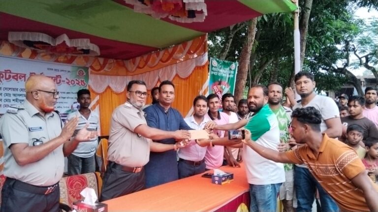 যশোরে মাদকবিরোধী ফুটবল প্রতিযোগিতা অনুষ্ঠিত