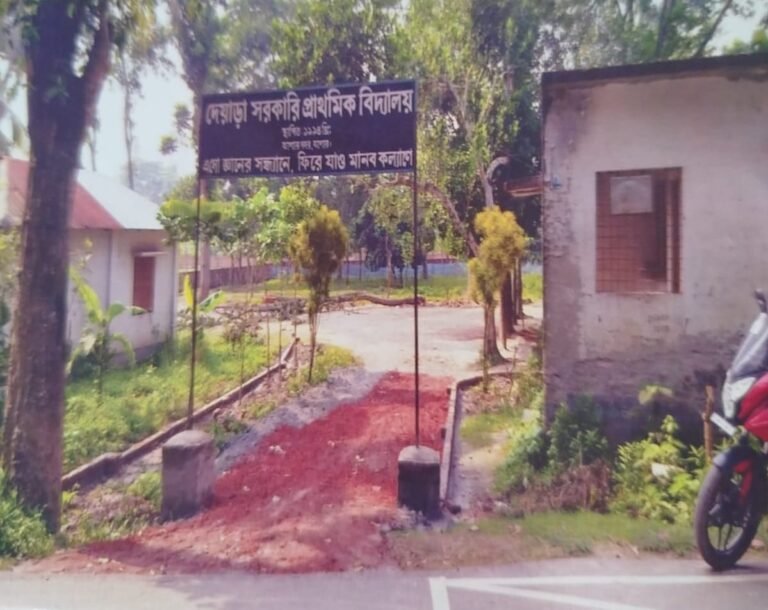 যশোরে ‘দেয়াড়া সরকারি প্রাথমিক বিদ্যালয়ে’র জমি দখল করে ভবন নির্মাণ!