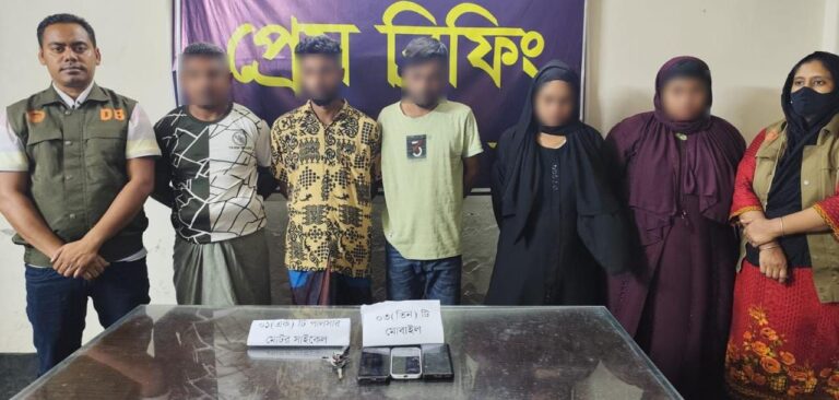 যশোরে হানি ট্র্যাপ চক্রের পাঁচ সদস্য আটক