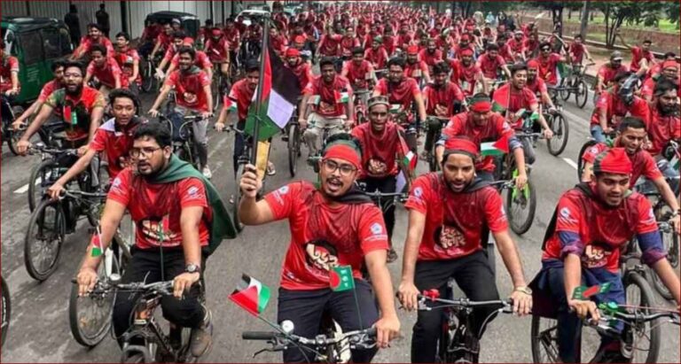 সাইকেল র‍্যালির মাধ্যমে শিবিরের তিন দিনব্যাপী কর্মসূচি শুরু