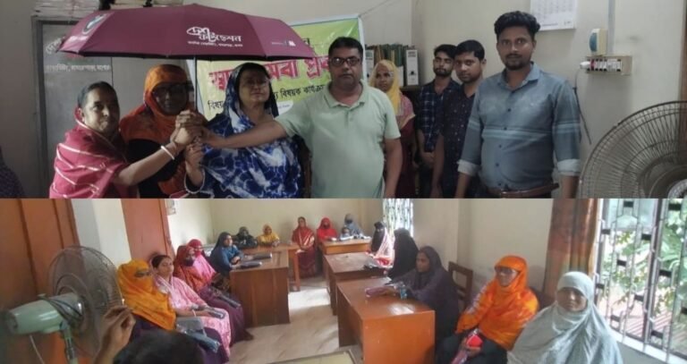 বাঘারপাড়ায় দেশ ফাউন্ডেশনের উদ্যোগে অর্ধশত মহিলাদের মাঝে ছাতা বিতরণ