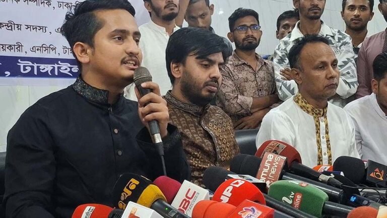 শাপলা আদায় করেই এনসিপি নির্বাচন করবে: সারজিস