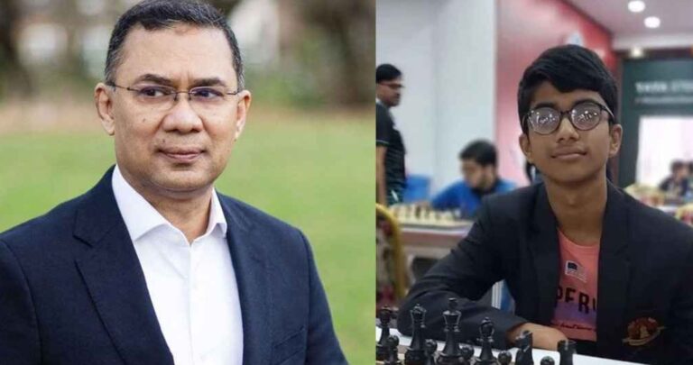 দাবাড়ু মনন রেজার পাশে দাঁড়ালেন তারেক রহমান