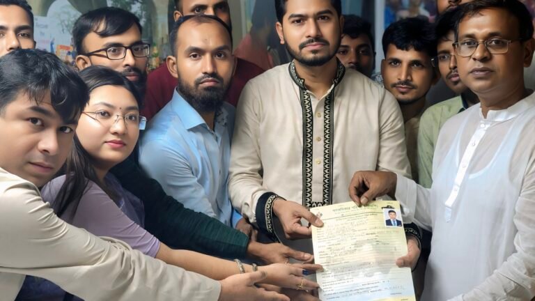 যশোর -৩ আসনে মনোনয়ন ফরম জমা দিলেন গণঅধিকার পরিষদের মনোনয়ন প্রত্যাশী এবিএম আশিকুর রহমান