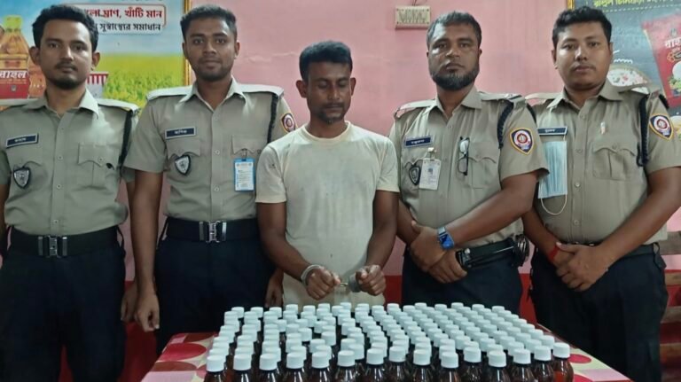 যশোরে মাদকদ্রব্য নিয়ন্ত্রণ অধিদপ্তরের অভিযানে ১৫০ বোতল স্পিরিটসহ আটক ১