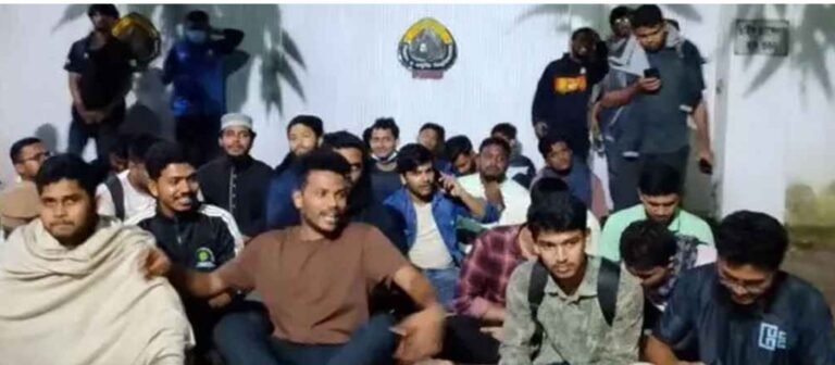 শাকসু নির্বাচনের দাবিতে উত্তাল শাহজালাল বিশ্ববিদ্যালয়