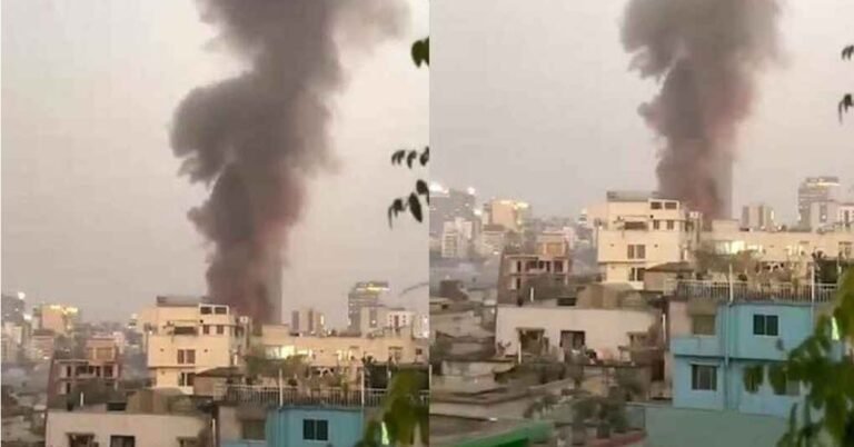 কড়াইল বস্তিতে ভয়াবহ আগুন, নিয়ন্ত্রণে ১১ ইউনিট