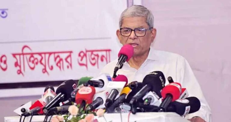 শেখ হাসিনাকে ফেরত দিয়ে আইনের মুখোমুখি করতে ভারতকে আহ্বান মির্জা ফখরুলের