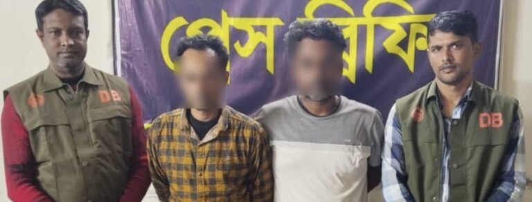 যশোরে ডিবি পুলিশের অভিযানে ইয়াবা সহ দুজন গ্রেফতার