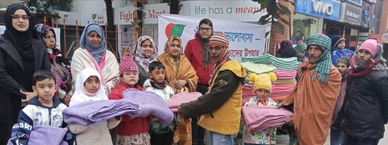 হস্তশিল্প বিক্রির টাকায় শীতে উষ্ণতা  ছড়ালো বিটিএইচ’র শিশু শিক্ষার্থীরা 