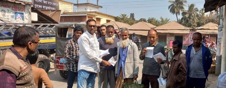 যশোর-৩ চশমা প্রতীকের প্রার্থীর গণসংযোগ