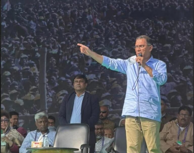 “একটি দল সকাল-বিকাল মিথ্যা কথা বলে” যশোরের জনসভায় তারেক রহমান