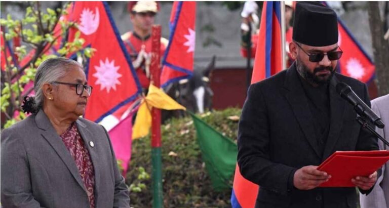 ইতিহাস গড়ে শপথ নিলেন নেপালের প্রধানমন্ত্রী বালেন্দ্র শাহ