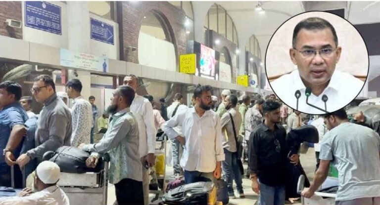 বিমানবন্দরে আটকে পড়া যাত্রীদের খোঁজ নিলেন প্রধানমন্ত্রী তারেক রহমান