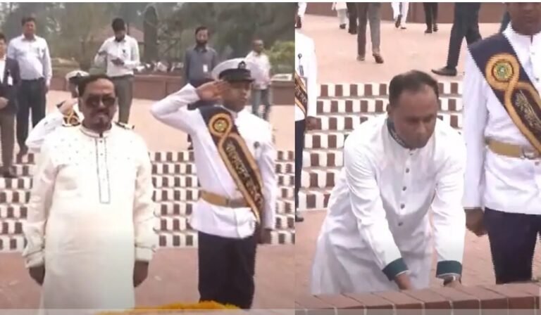 জাতীয় স্মৃতিসৌধে স্পিকার ও ডেপুটি স্পিকারের শ্রদ্ধা