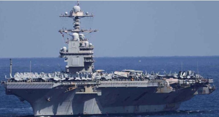 মধ্যপ্রাচ্য ছেড়ে পালাচ্ছে মার্কিন রণতরী জেরাল্ড আর ফোর্ড