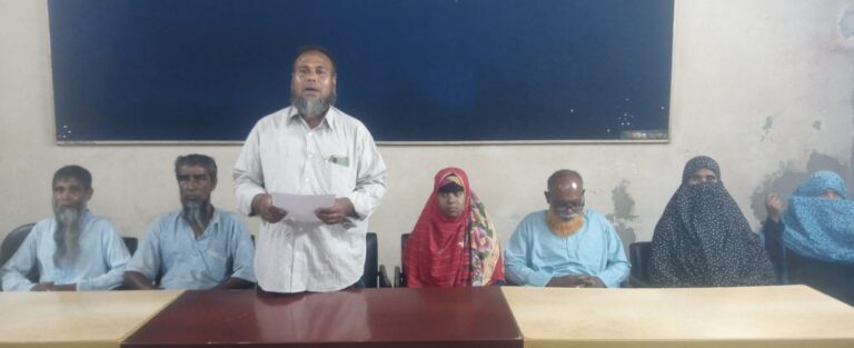 যশোরে জমি বিরোধে হত্যা: আসামিদের গ্রেফতার ও শাস্তির দাবিতে সংবাদ সম্মেলন