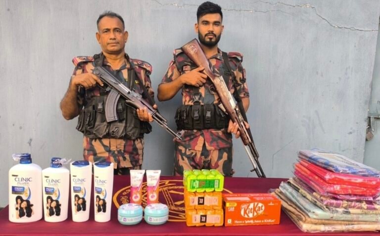 বেনাপোল সীমান্তে বিজিবির অভিযানে মাদক ও চোরাচালানি পণ্য জব্দ