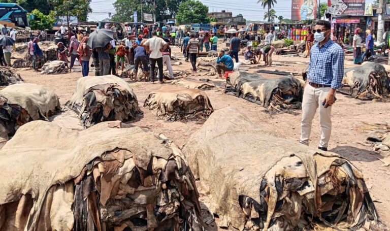 যশোরে চামড়ার হাট ও বাস টার্মিনালে ভ্রাম্যমাণ আদালতের অভিযান,১৮ হাজার টাকা জরিমানা