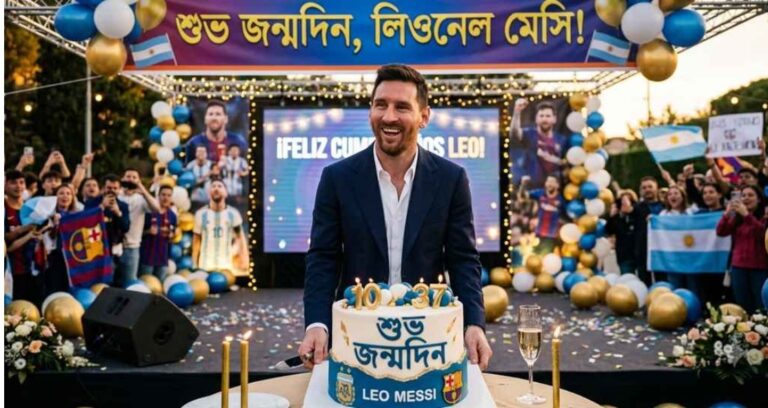 শুভ জন্মদিন ফুটবল জাদুকর লিওনেল মেসি