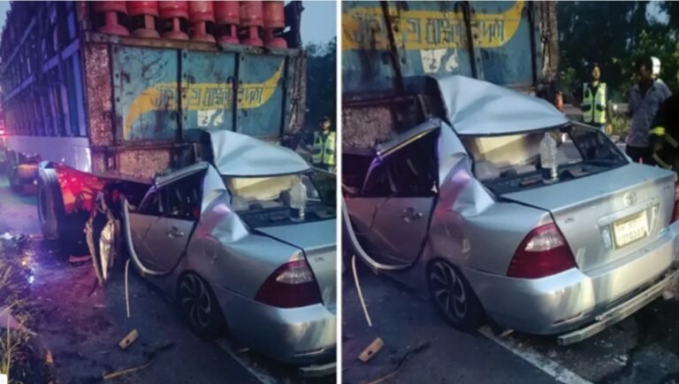 ফরিদপুরে দাঁড়িয়ে থাকা ট্রাকে প্রাইভেটকারের ধাক্কা, শিশুসহ নিহত ৫