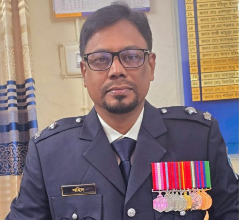কালিগঞ্জ থানায় অফিসার ইনচার্জ হিসাবে যোগদান করলেন শহিদুল ইসলাম