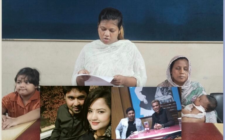 যশোরে সংবাদ সম্মেলনে নারীর অধিকার বঞ্চনার অভিযোগ স্বামীর বিরুদ্ধে