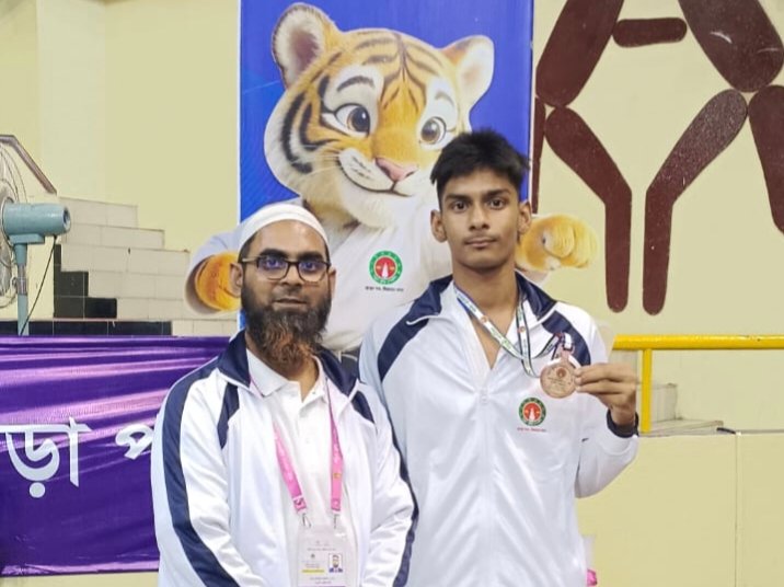 নতুন কুঁড়ি স্পোর্টসে ব্রোঞ্জ জিতে যশোরের মুখ উজ্জ্বল করল ইফাজ কবির রাদ
