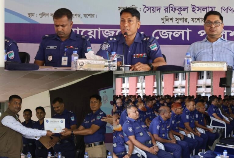 যশোরে পুলিশের মাসিক কল্যাণ সভায় ৩৫ সদস্য পুরস্কৃত