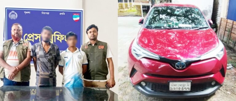 যশোরে ২০৫ পিস ইয়াবাসহ দুইজন আটক, সিএইচআর প্রাইভেটকার জব্দ